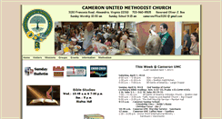 Desktop Screenshot of cameron-umc.org