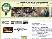Tablet Screenshot of cameron-umc.org